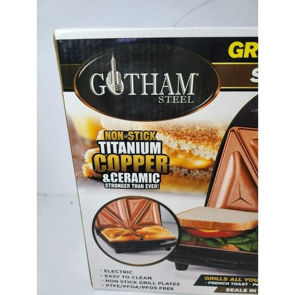 Gotham Steel Kitchen Gotham Steel Dual Electric Sandwich Maker